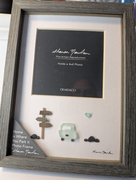 Sharon Nowlan Other - Sharon Nowlan Demdaco Home Is Where You Park It Pebble Art Photo Frame 4x4